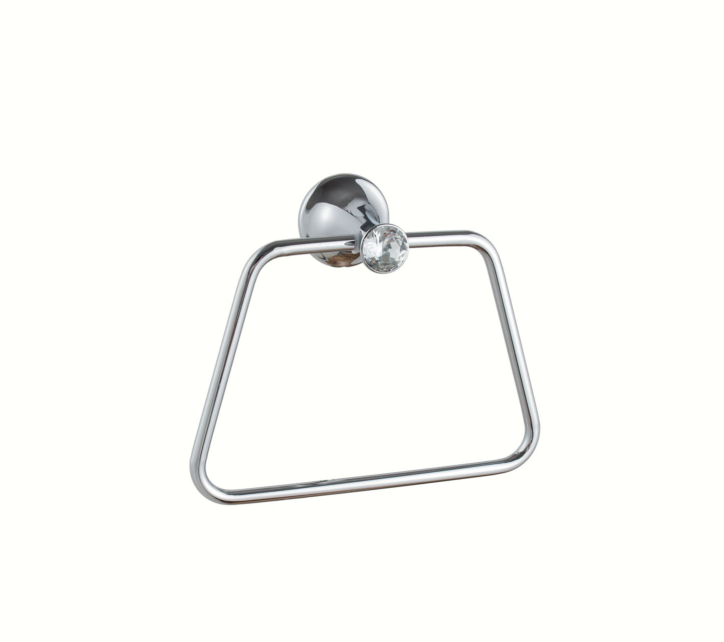 Stylish Self-Adhesive Stainless Steel Towel Ring for Bathroom Walls