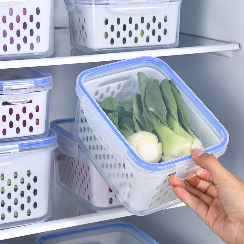 Kitchen and Refrigerator Organizer Box Set for Fresh Food Storage