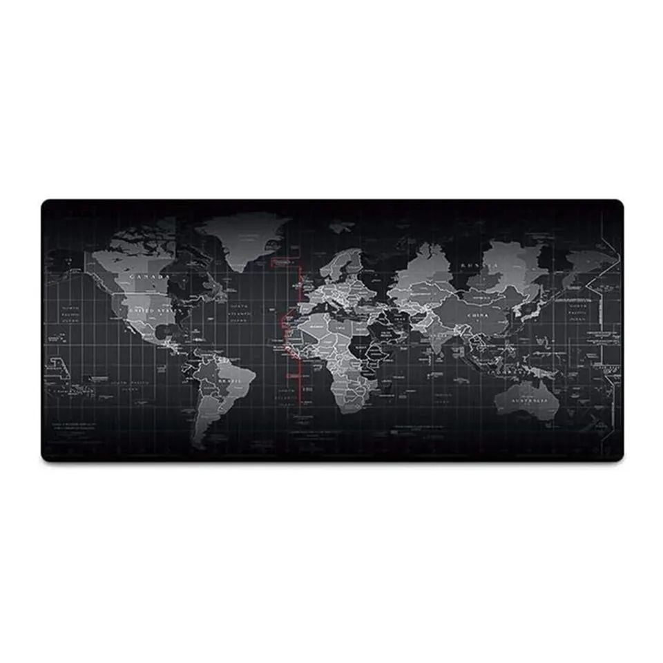 Premium World Map Waterproof Anti-Slip Gaming Keyboard Mouse Mat