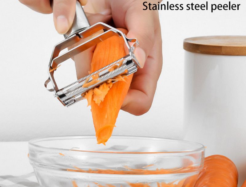 SharpEdge Stainless Steel Grater & Peeler Set for Home Use