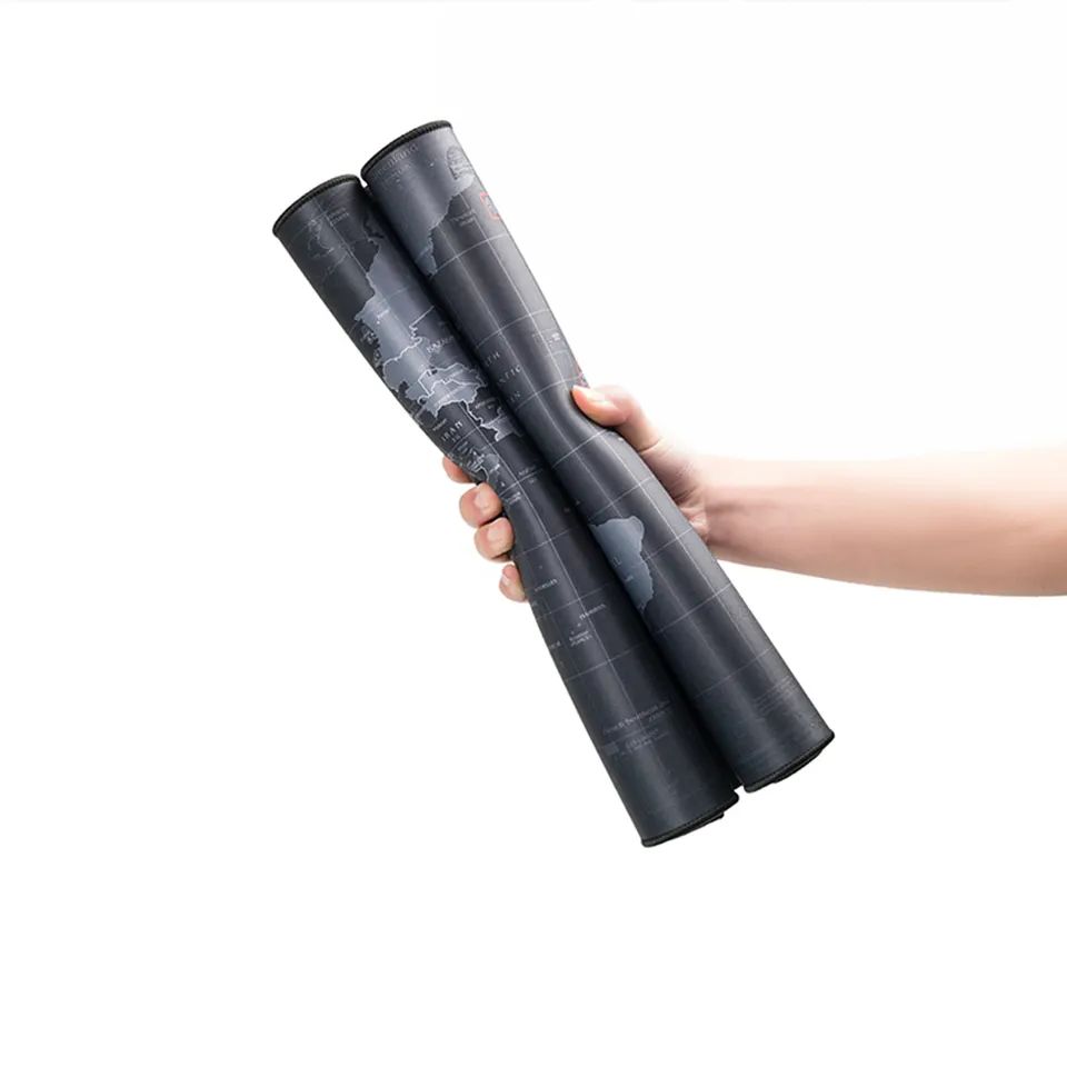 Premium World Map Waterproof Anti-Slip Gaming Keyboard Mouse Mat