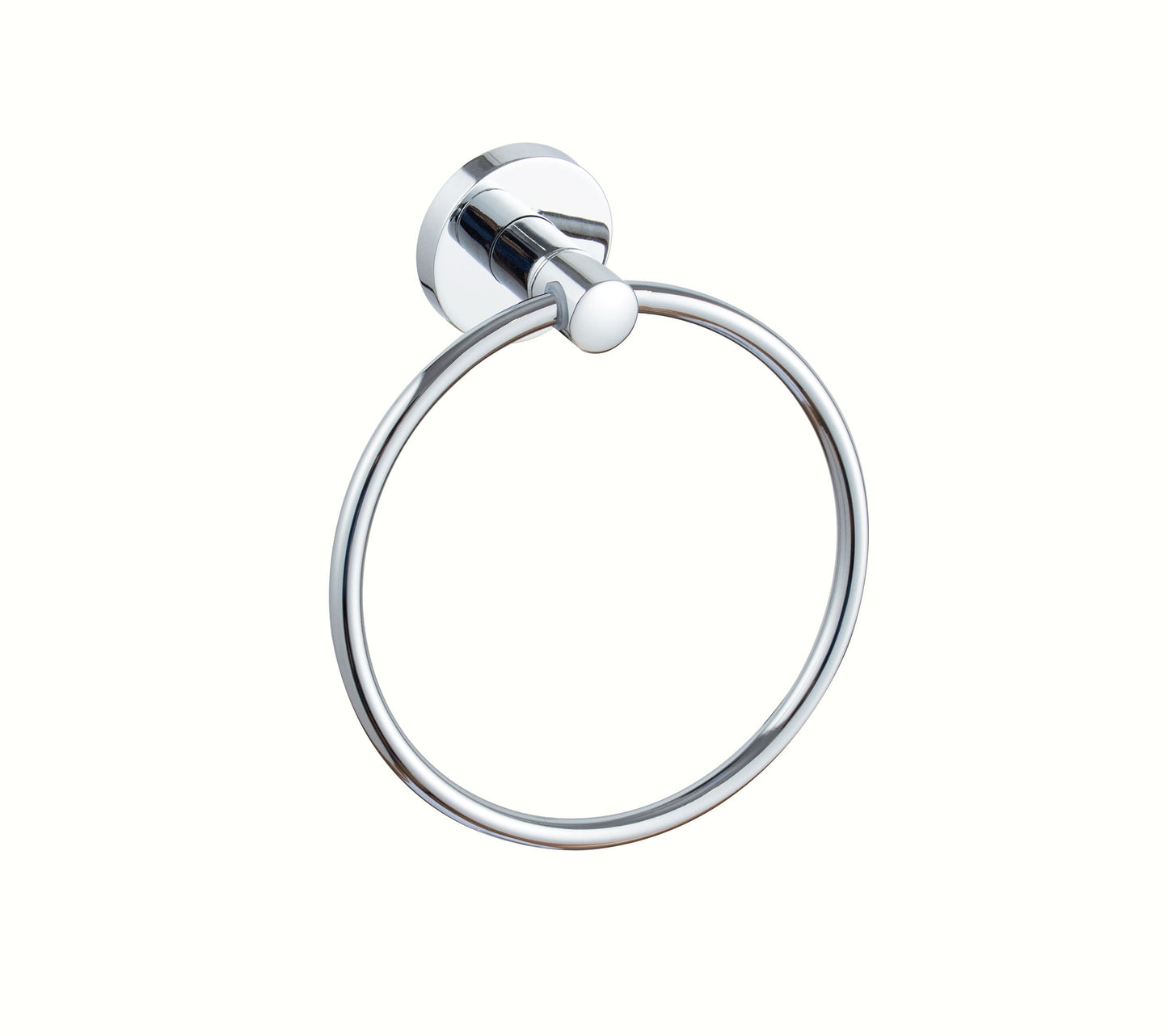 Stylish Self-Adhesive Stainless Steel Towel Ring for Bathroom Walls