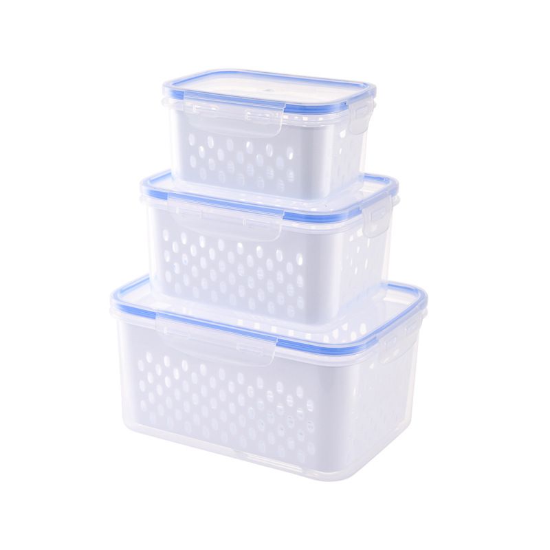 Kitchen and Refrigerator Organizer Box Set for Fresh Food Storage