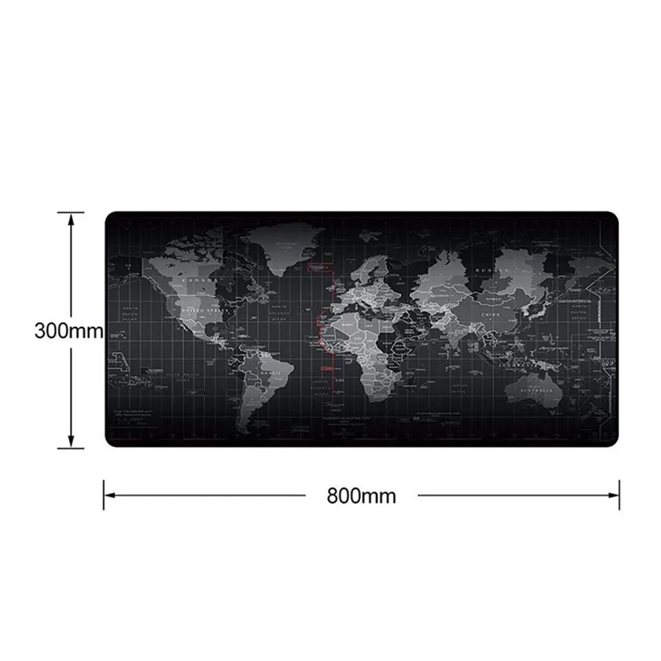 Premium World Map Waterproof Anti-Slip Gaming Keyboard Mouse Mat