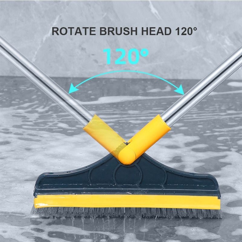 2-in-1 Smart Broom with Removable Wiper and Mop Head
