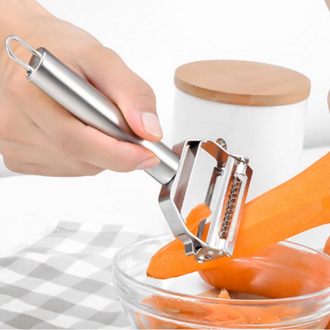 SharpEdge Stainless Steel Grater & Peeler Set for Home Use