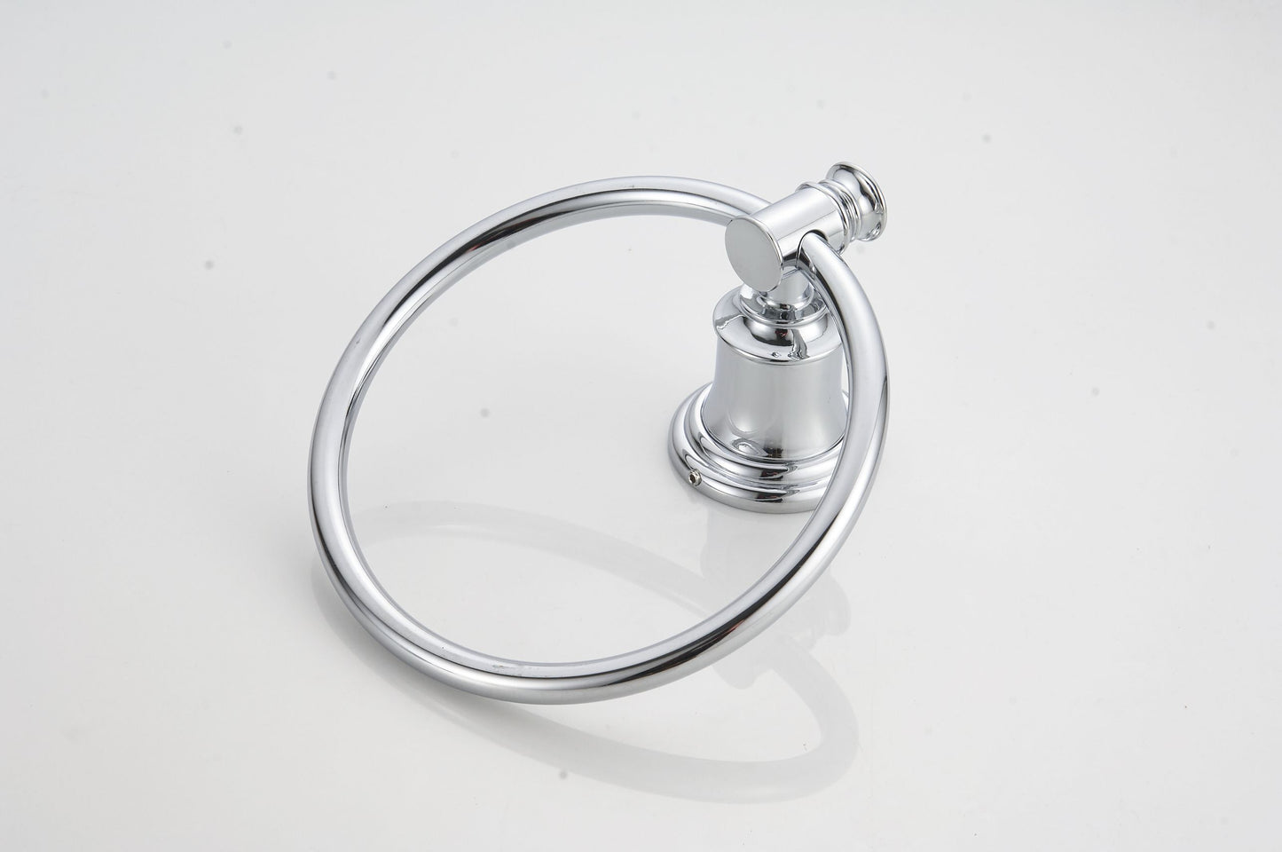 Stylish Self-Adhesive Stainless Steel Towel Ring for Bathroom Walls