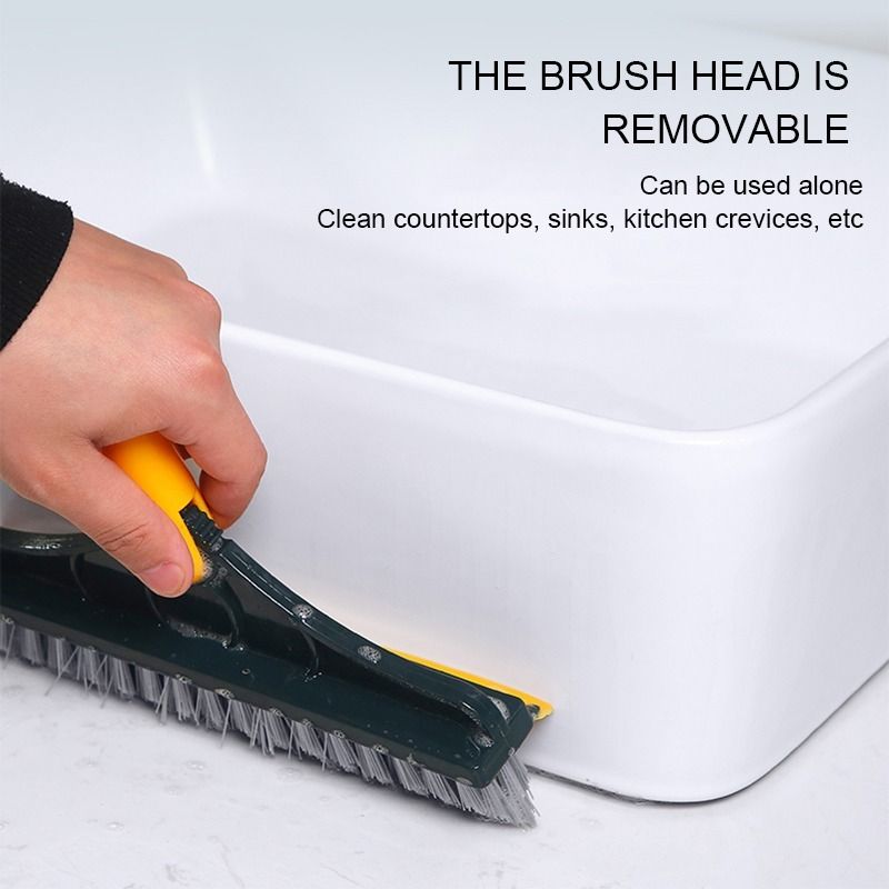 2-in-1 Smart Broom with Removable Wiper and Mop Head
